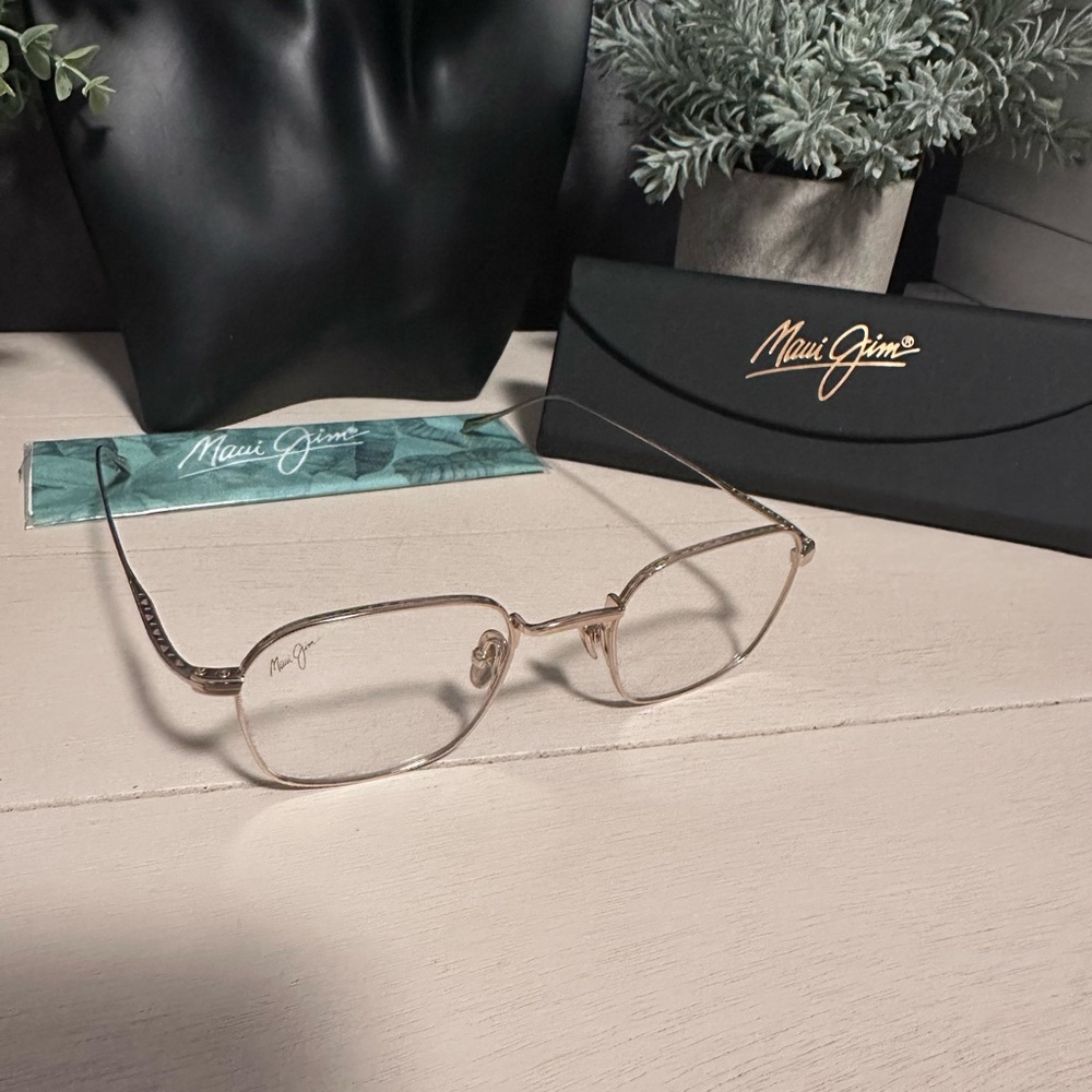 Maui Jim Gold Eyeglasses Unisex  *NIB*